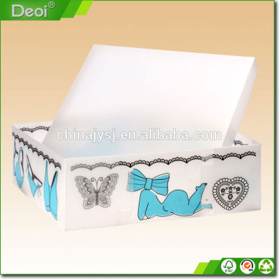 New products customized plastic box,clear plastic shoe box with drawer