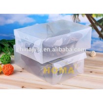 Wholesale trasparent clear plastic storage shoe box / Plastic PP shoe box