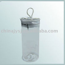 colored PVC cosmetic pouch with logo