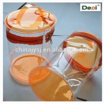 China supplier custom made OEM factory eco-friendly recycled pvc clear plastic packing cosmetic pouch with zipper