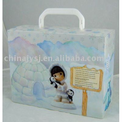 plastic packing box with handle