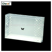 high-quality fashionable pp plastic packing box with butterfly logo