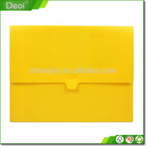 2016 New Product High Quality PP Plastic Portfolio file folder case boxes made of yellow pp