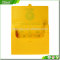 2016 New Product High Quality PP Plastic Portfolio file folder case boxes made of yellow pp
