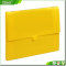 Elegant yellow plastic PP A4 size material document box for office supplies