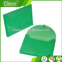 Custom Color Plastic A4 Elastic Closure Envelope File Bag