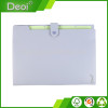 Color PP Material A4 with Pockets Expanding File Folder, Stationery Document Bags Organ Style