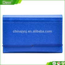Colorful A5 size Expanding File Folder, A5 Expandable Wallet blue Polypropylene PP material plastic File Folder made in Shanghai