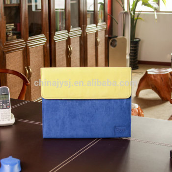 customized Factory expandable file folders 13 pocket/fabric expanding file folder with suede fabric
