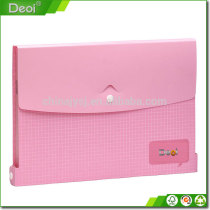 Stylish a4 clear expanding file folder document holder for girls