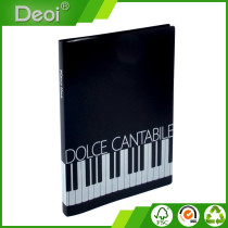 OEM factory with high quality customized decorative black pp display book with 10 inner pages for showing date
