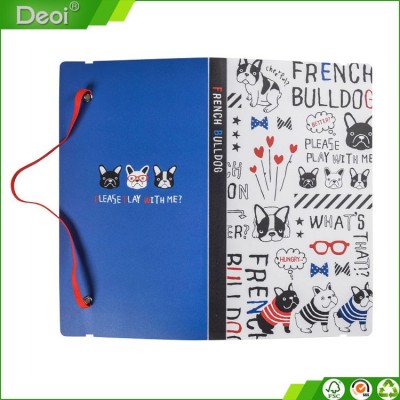Custom made Eco-friendly DIY high-quality OEM factory pp plastic Deoi A6 size Mini display book file made in Shanghai