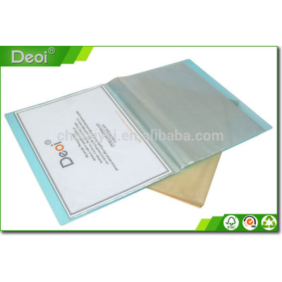 Custom Transparent Vertical Display Book With 20 sheets/30 sheets/40 sheets