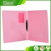 10 Year Experience professional OEM factory and customized durable Eco-friendly pink pp plastic ring binder with Metal Clip