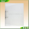 Custom A4 size PP Polypropylene plastic Economy clear 20 pockets ring binder with 0.5 Inch Round rings