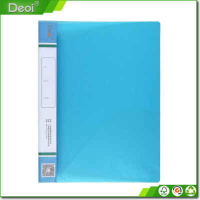 Best Quality Eco-friendly A4 size 2 holes & 20 pockets pp/pvc ring binder with glossy surface made in OEM stationery factory