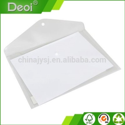 Custom Size Plastic Transparent Envelope Document Folder