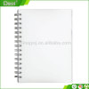 Customized a4 wholesale bulk pp cover spiral notebooks