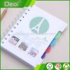 New arrival hard plastic notebook cover A5 spiral notebook
