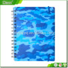 Customized cheap plastic cover spiral notebook