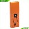 Cool Fashion New Style Orange Plastic Pencil Box Pencil Case with Elastic Band Closure for Teenagers