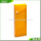 Cool Fashion New Style Orange Plastic Pencil Box Pencil Case with Elastic Band Closure for Teenagers