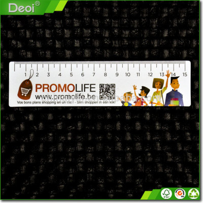 Promotional cheap price customized plastic ruler 15cm