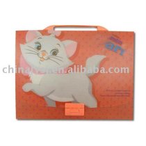 Model JY1026 PP plastic file folder box case with 13 pockets or 12 tabs as office stationery