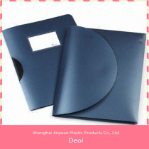 OEM factory Deoi brand dark blue plastic PP revolve file folder