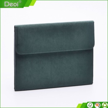 customized wholesale recycled cheap accordion file folder with Suede fabric cover