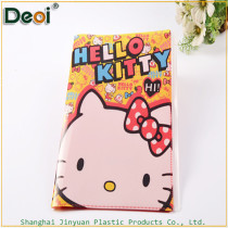 Deoi OEM customized wholesale stationery PP plastic file folder sheets with cat printing