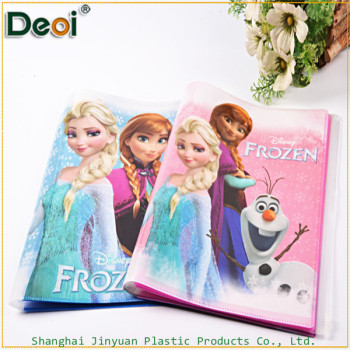 pp plastic file folder with zipper professional OEM customized stationery factory