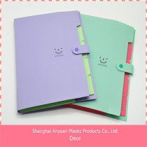 Deoi OEM factory customized PP/PVC/PET durable pp plastic file folder separators