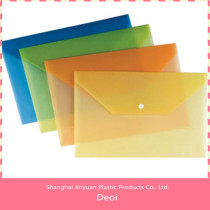 OEM factory with high quality customized decorative pp button file folder