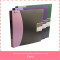 decorative 2 rings lever pvc clip file folder with button made in shanghai factory
