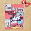China Manufacture Deoi OEM factory customized printed A4 size L shaped pp Plastic file folder with zipper and mickey mouse