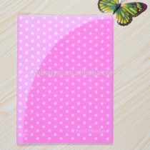Deoi OEM factory customized fashion premium A4 size 10 pockets pp plastic L shaped file folder pretty color printing