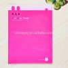 professional Deoi OEM factory customized fashion premium A4 size 10 pockets pp plastic L shaped file folder hot pink