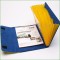 custom made 6 pp plastic inner pages recycled Simple stylish fancy accordion file folders with Suede fabric cover