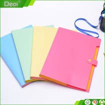 Deoi profesional OEM factory and customized durable Hotsell pockets type pp plastic accordion file folder