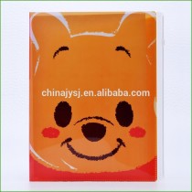 China supplier customized pp plastic comic cartoon file folder with zipper bag