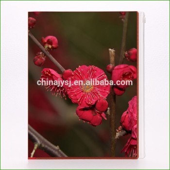 new products on China market high-quality ecofriendly Deoi A4 size pp plastic pocket flower file folder with zipper