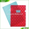 New design Deoi A4 pp plastic transparent L shape file folder