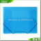New A5 PVC/PP Transparent Blue Elastic Closure File Folder Document Pounch Holder Filing Product