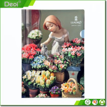 Wholesale file folder made of Fresh PP material A3 A4 size plastic L shape file holder which made in Shanghai factory