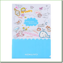 Office stationery file folder made of Fresh PP material A3 A4 size L shape file folder which made in Shanghai OEM factory
