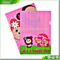 It's a happy life style 0.2mm A4 size waterproof file holder which made of Glossy or sand surface pp L shape file folder