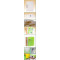 Recycle presention a4 size l shape clear file folders