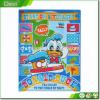 Clear colorful printed plastic bag with button for file folder