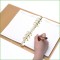 hot new products in Alibaba Deoi A4 A5 A6 size custom made pvc plastic luxury gold notebook with rings